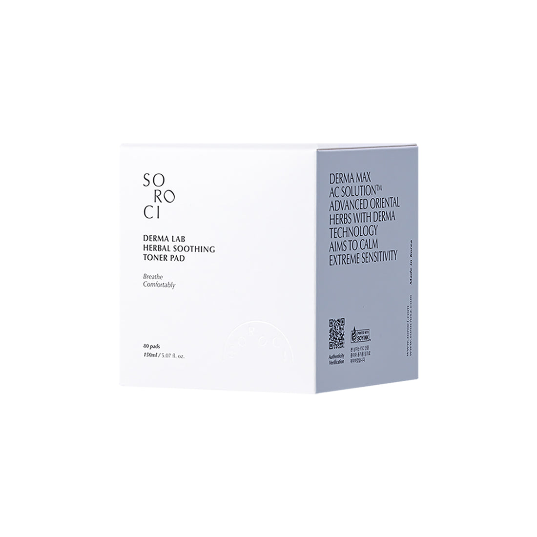 SOROCI "Derma Lab Herbal" raminamieji diskeliai (80 diskelių), 150 ml