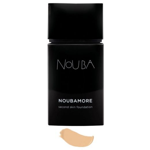 NOUBA skystas makiažo pagrindas visų tipų odai „Noubamore Second Skin Foundation“, 30 ml