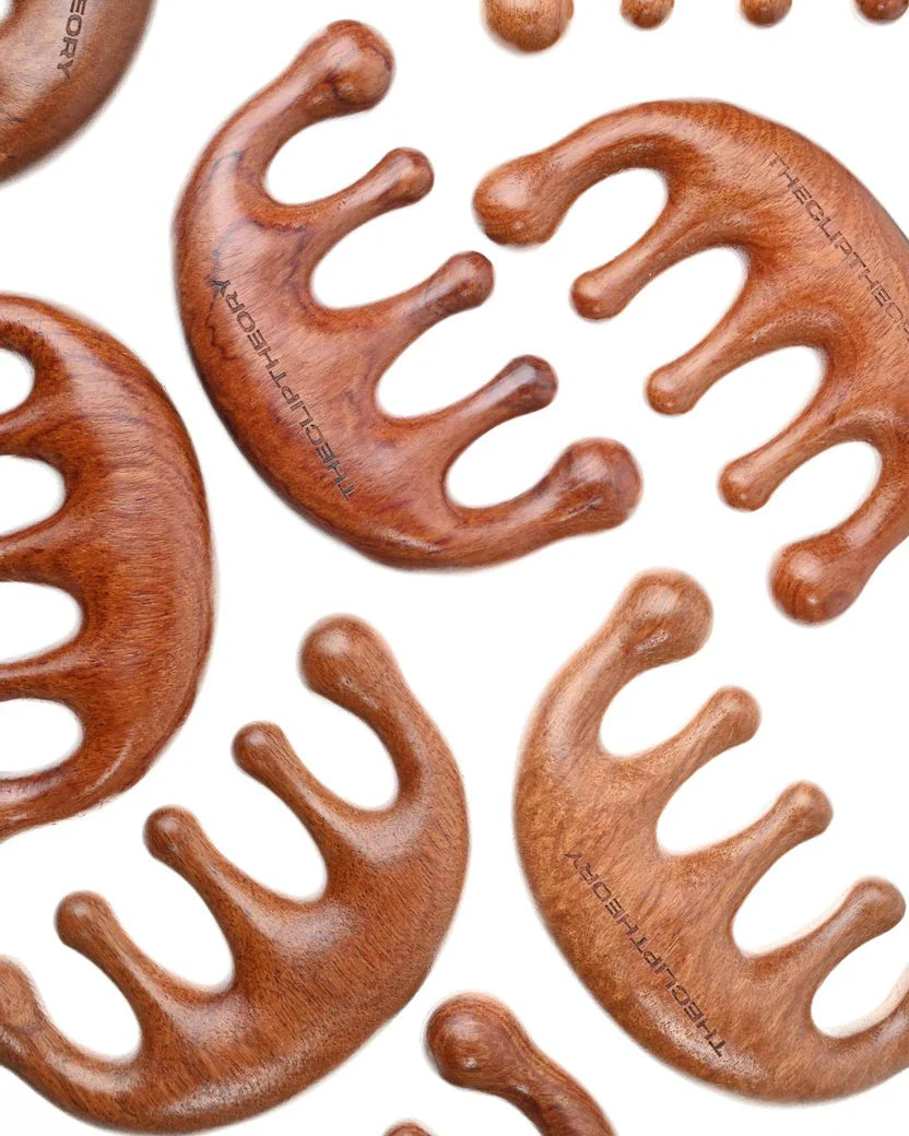 The CLIP THEORY galvos masažuoklis - šukos "Scalp Massager Comb"