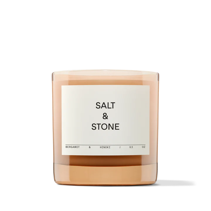 SALT & STONE kvapni žvakė „BERGAMOT & HINOKI”, 240 g