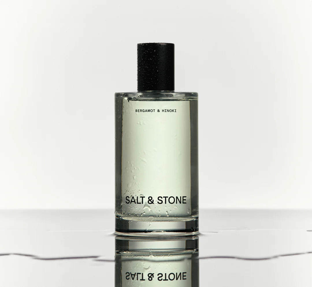 SALT & STONE kūno dulksna „Bergamot & Hinoki”, 100 ml