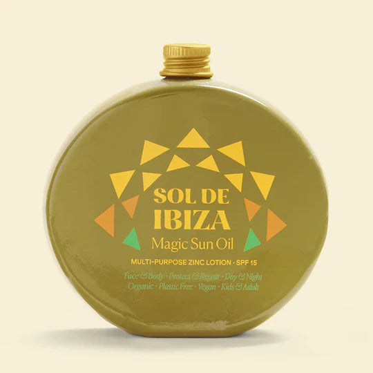 Sol De Ibiza magiškas saulės aliejus veidui ir kūnui su SPF 15, 100 ml