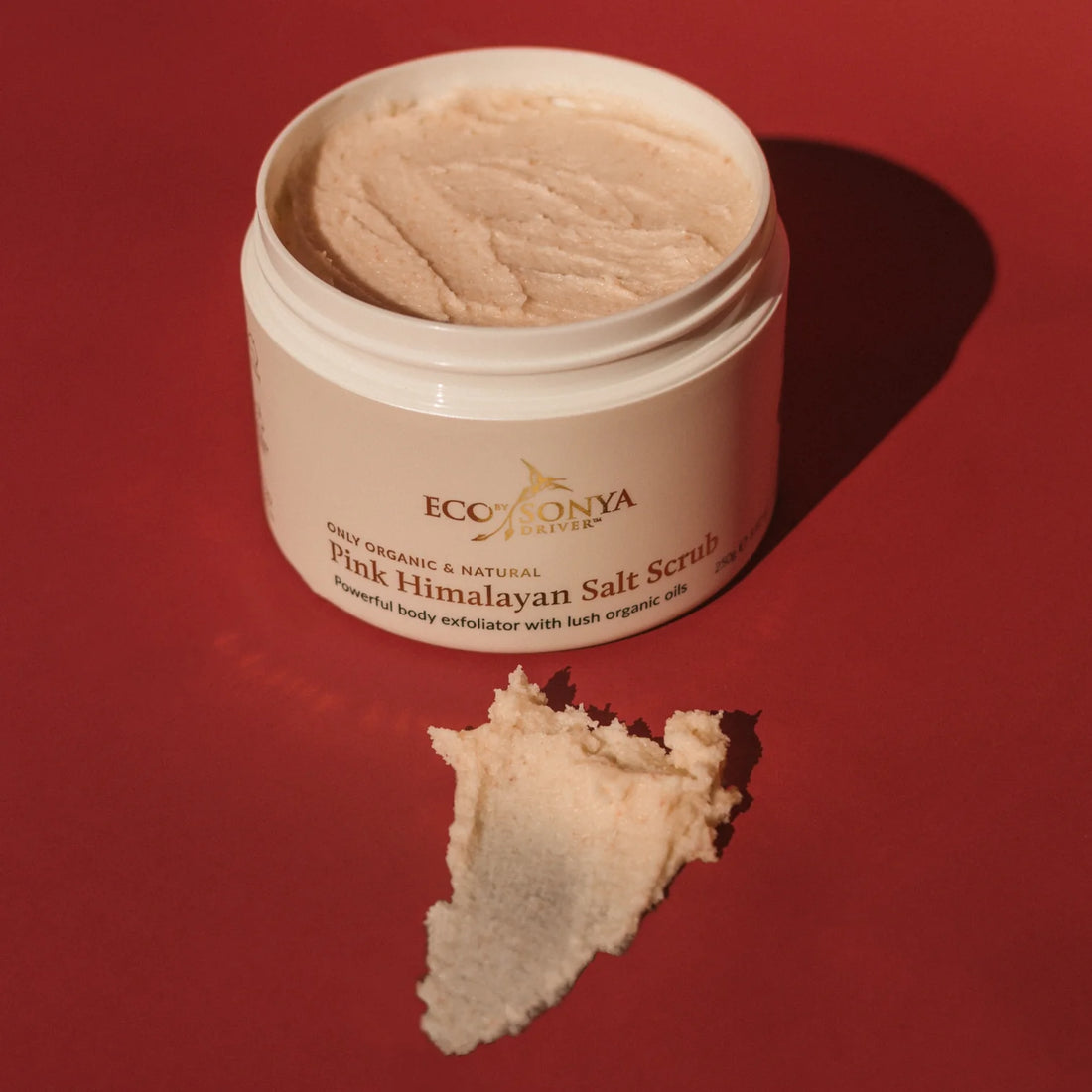 ECO by SONYA rožinės himalajų druskos kūno šveitiklis „Pink Himalayan Salt Scrub”, 250 g