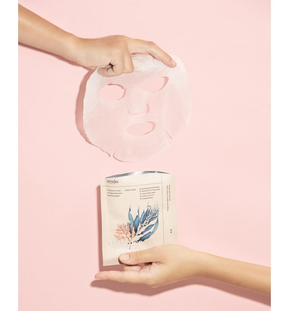ONDO drėkinamoji lakštinė kaukė "Hyaluronic Acid & Algae Moisture Boosting Mask Chok-chok", 1 vnt.