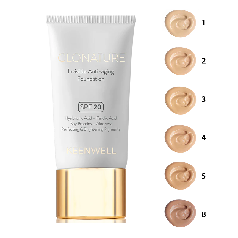 KEENWELL foundation "Clonature" with SPF 20, 30 ml