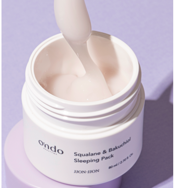 ONDO naktinė kaukė "Squalane & Bakuchiol Sleeping Pack", 80 ml