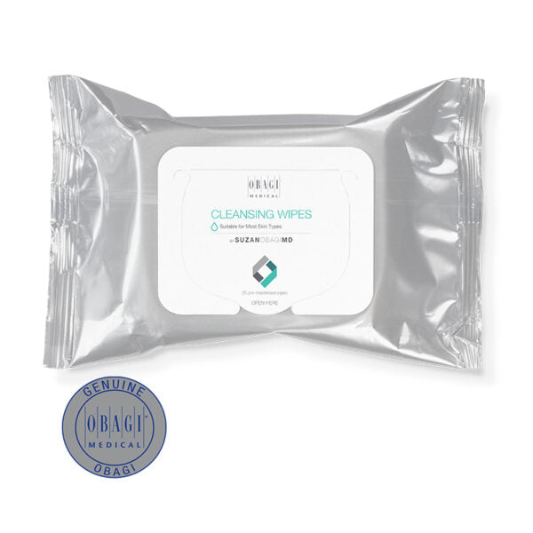 OBAGI makeup remover wipes "Cleansing", 25 pcs.