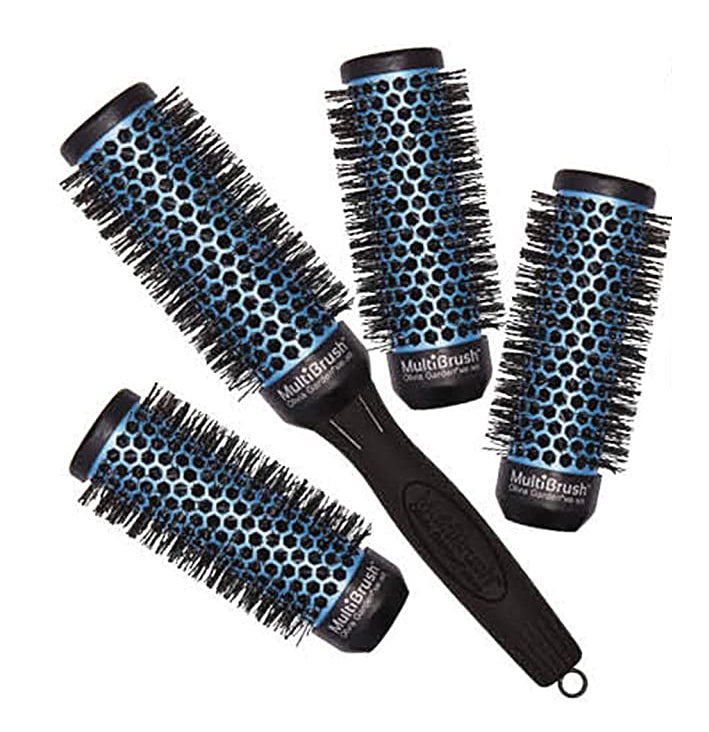 OLIVIA GARDEN "Multibrush" šepetys 36 mm (mėlynas)