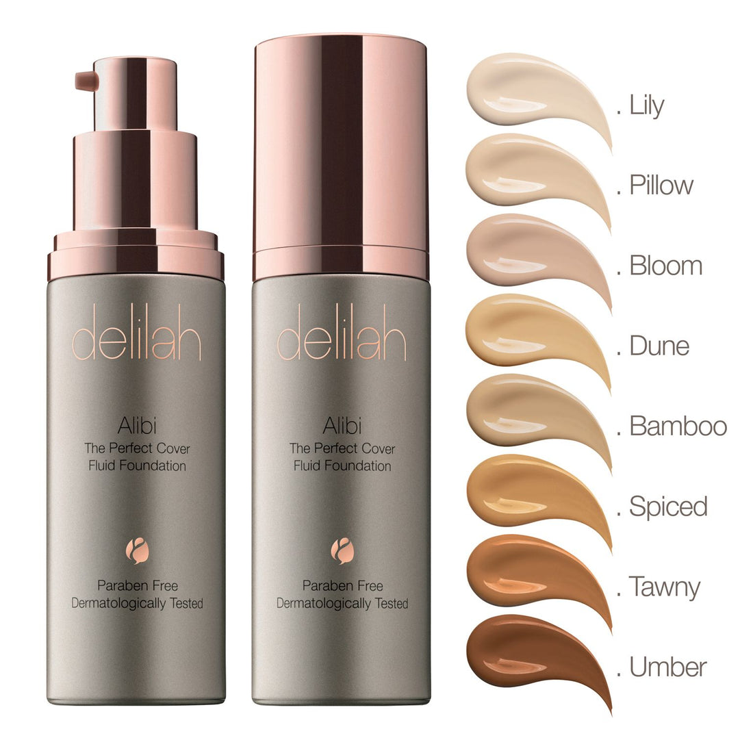 DELILAH strong masking and long-lasting make-up base "Alibi The Perfect Cover", 30 ml.