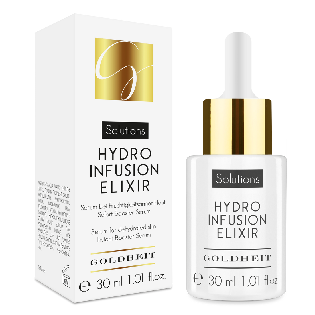 GOLDHEIT moisturizing serum for dehydrated skin "Hydro Infusion Elixir", 30 ml