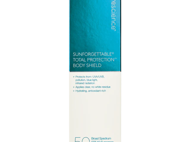 COLORESCIENCE mineralinė apsauga nuo saulės kūnui - tinka vaikams SPF 50 "Body Shield", 120 ml