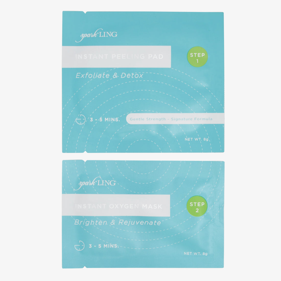 LING veido odos priežiūros procedūra "Sparkling Instant DIY O2 Facial", 1 vnt.