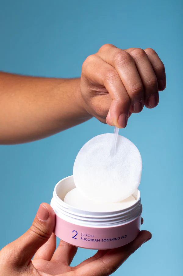 SOROCI Fucoidan Exfoliating and Soothing Discs Set, 70 pcs. (160 ml)