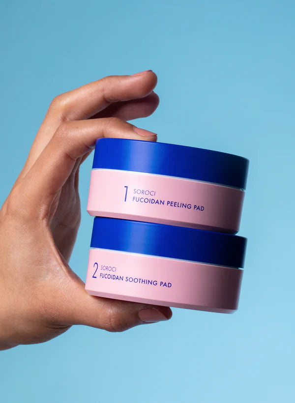 SOROCI Fucoidan Exfoliating and Soothing Discs Set, 70 pcs. (160 ml)