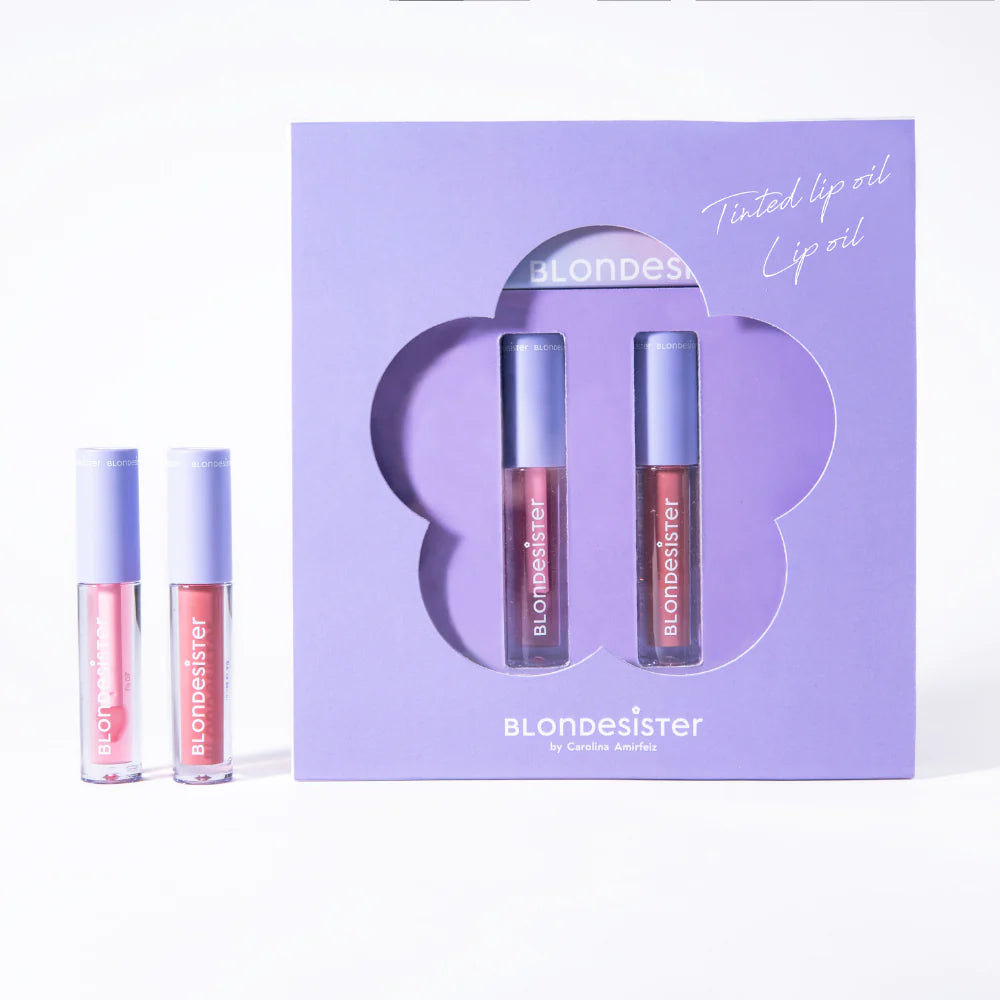 BLONDESISTER "Mini Box XOXO" box of two lip oils, 2x2.5 ml