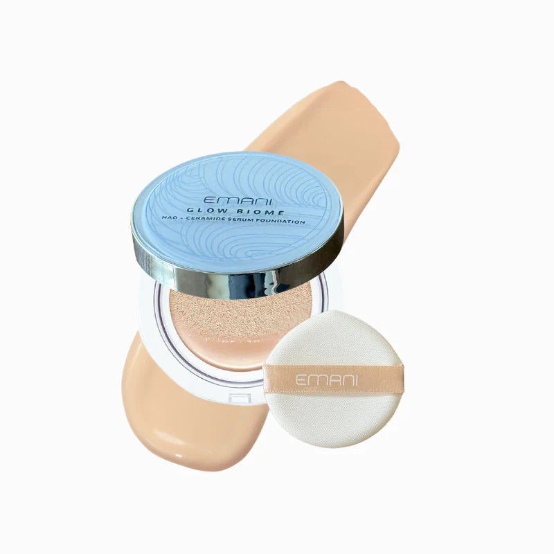EMANI makiažo pagrindas "Glow Biome NAD+ Serum Foundation", 15 g