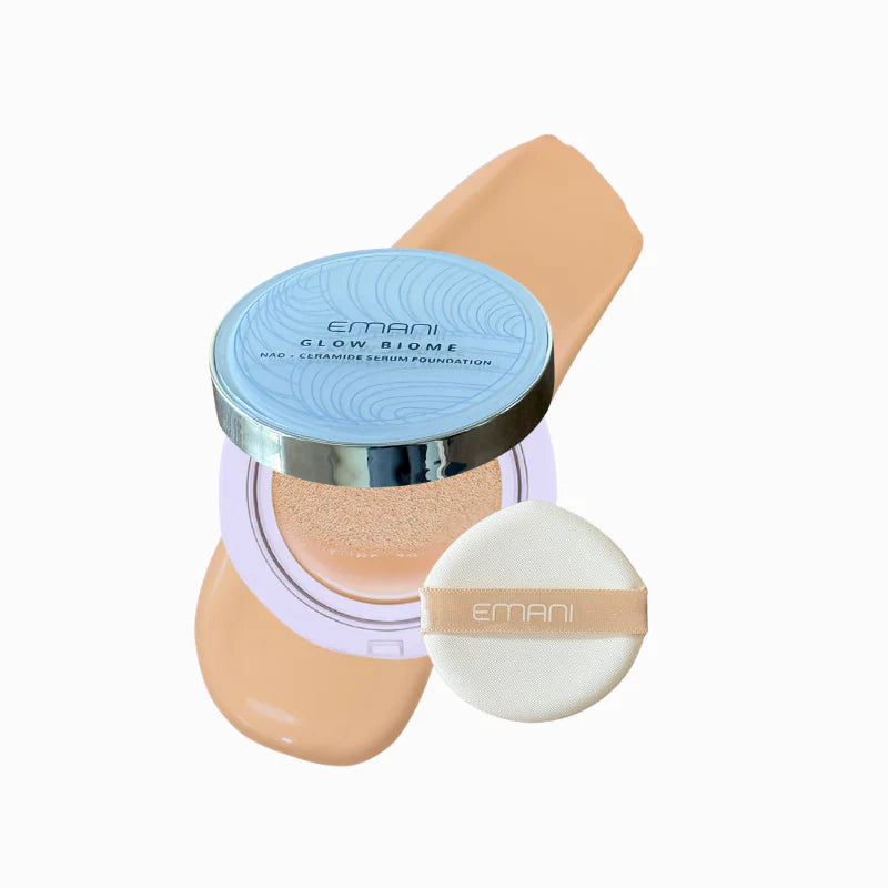 EMANI makiažo pagrindas "Glow Biome NAD+ Serum Foundation", 15 g