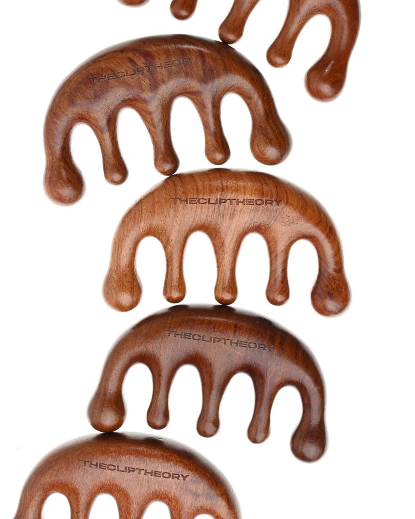 The CLIP THEORY galvos masažuoklis - šukos "Scalp Massager Comb"