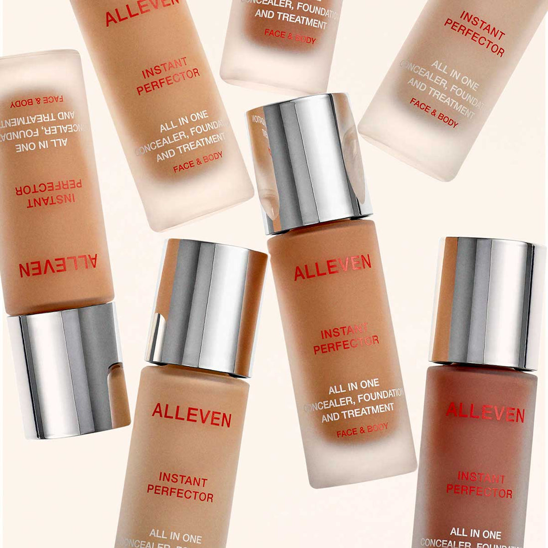 ALLEVEN makeup base set - Ivory