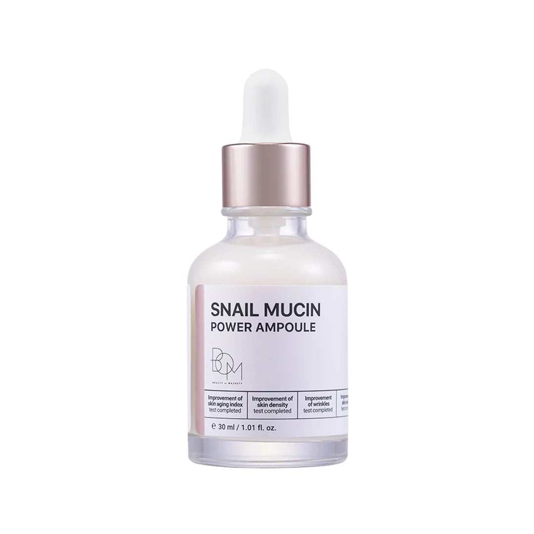 BOM sraigių mucino ampulė veidui "Snail Mucin Power Ampoule", 30 ml