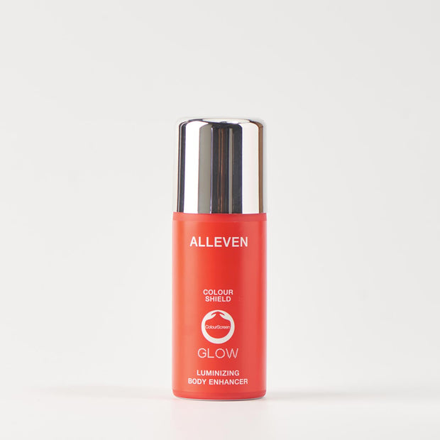 ALLEVEN purškiamas makiažo pagrindas kūnui "Colour Shield GLOW", 100 ml