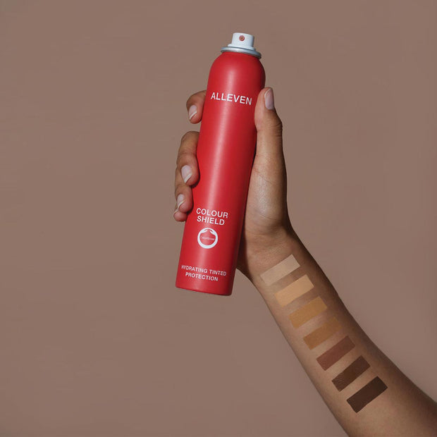 ALLEVEN purškiamas makiažo pagrindas kūnui "Colour Shield", 200 ml