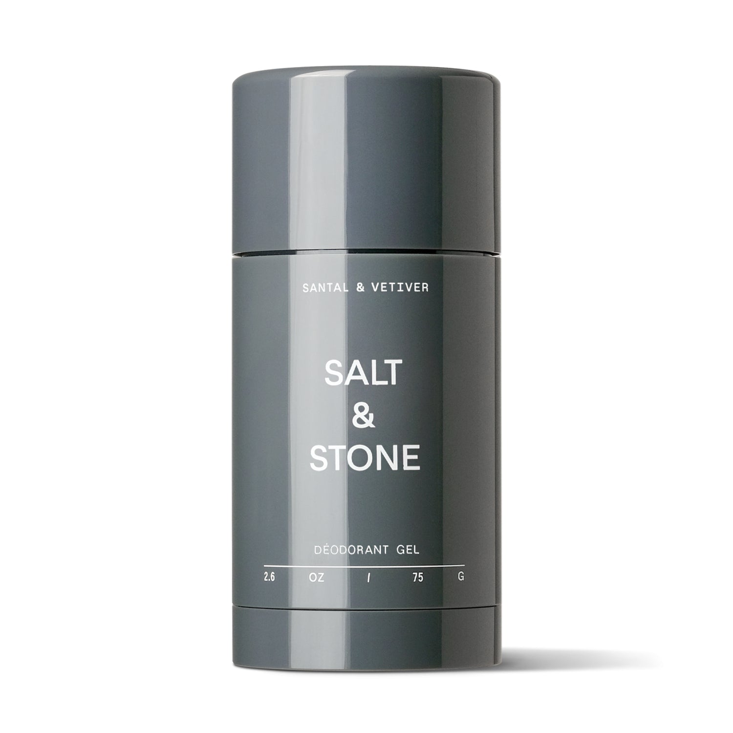 SALT &amp; STONE gelinis dezodorantas "Santal &amp; Vetiver", 75 g