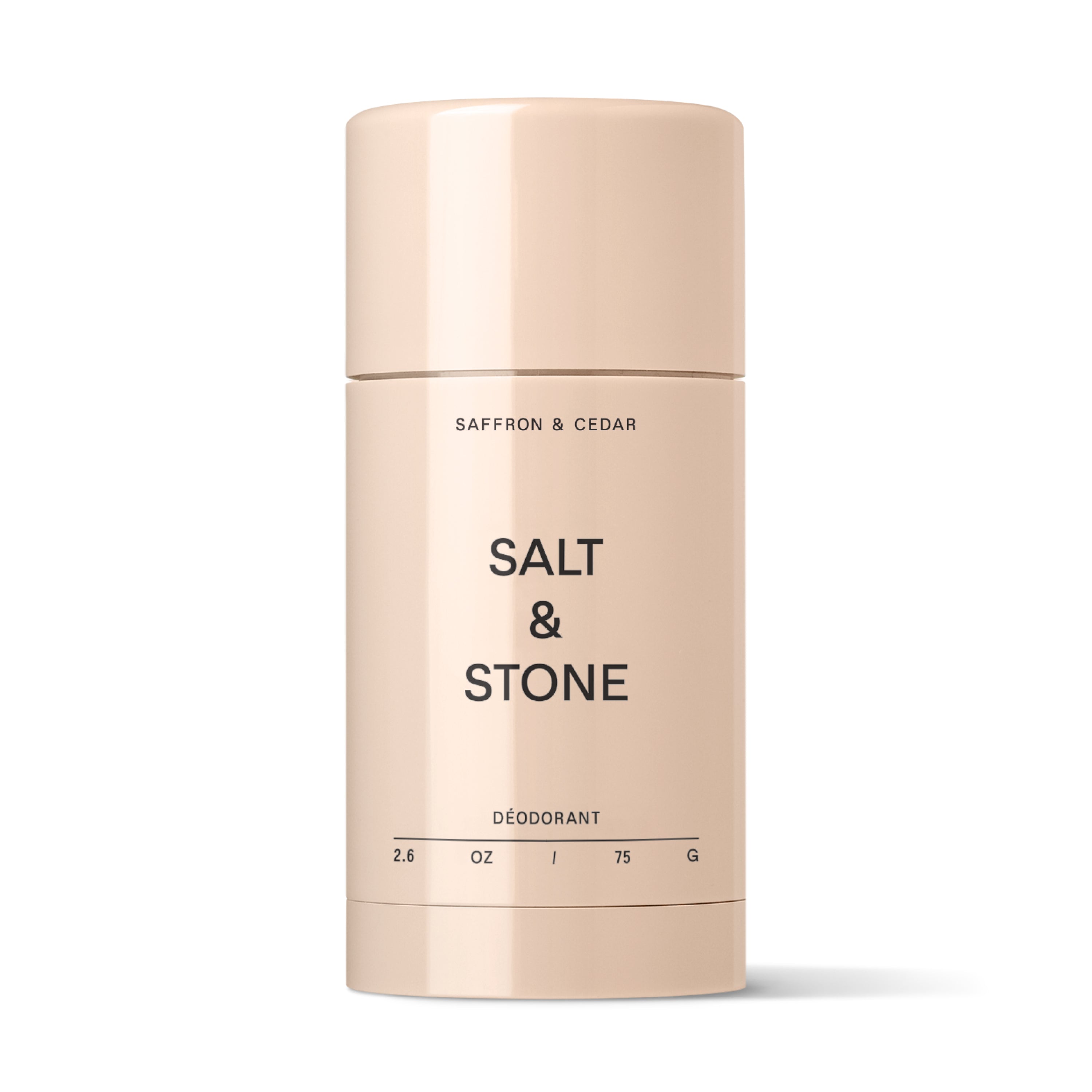 SALT &amp; STONE dezodorantas "Saffron &amp; Cedar", 75 g
