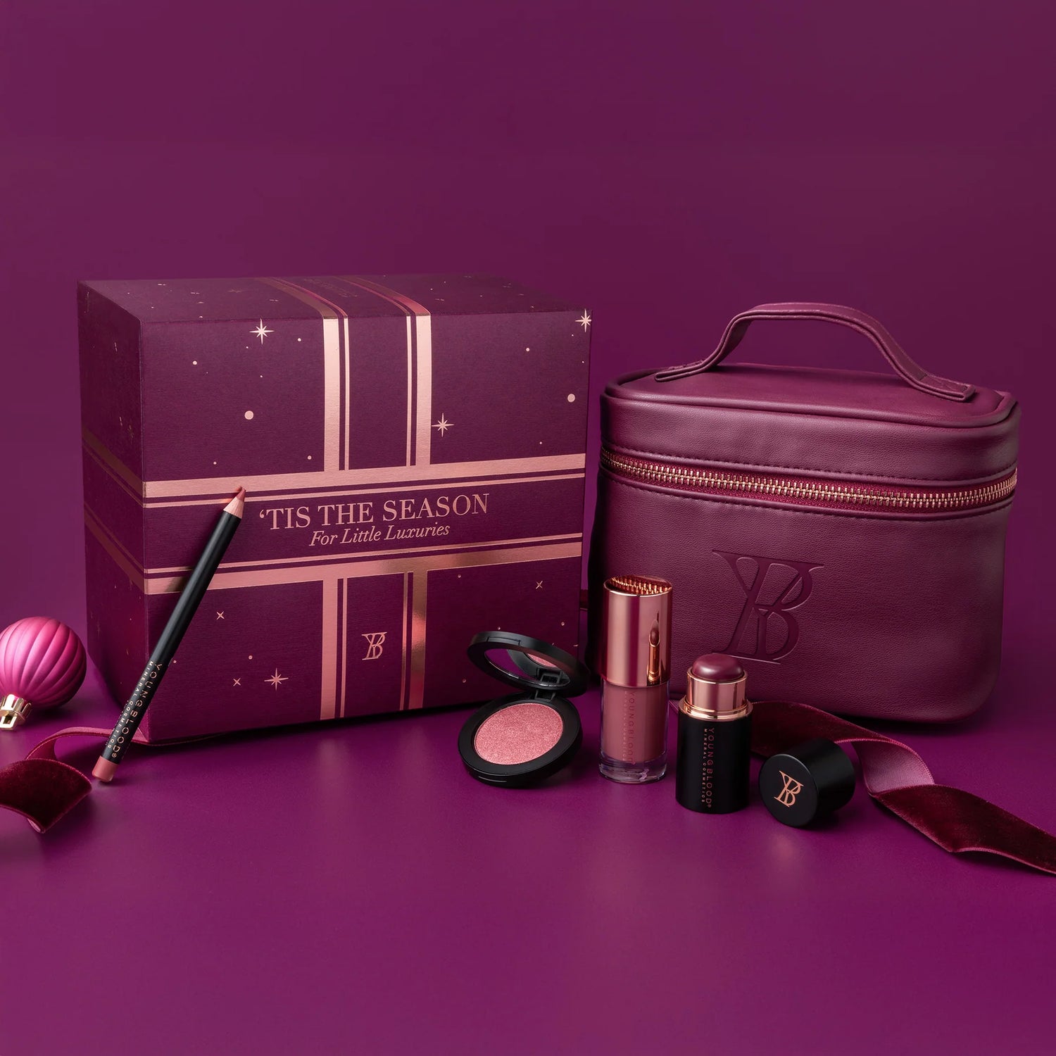YOUNGBLOOD holiday set &quot;Little Luxuries - Plum&quot;