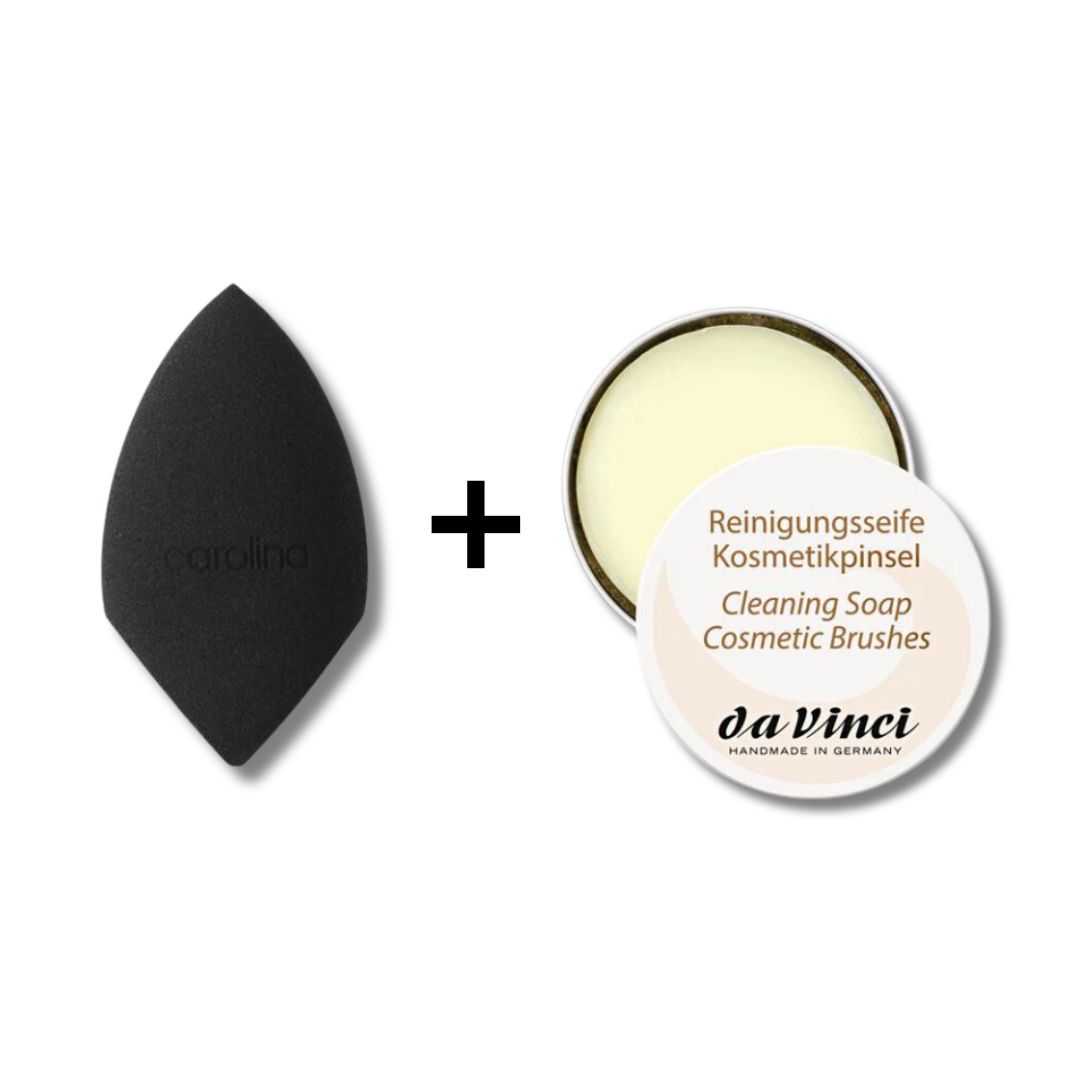 CAROLINA makeup sponge and DA VINCI soap set