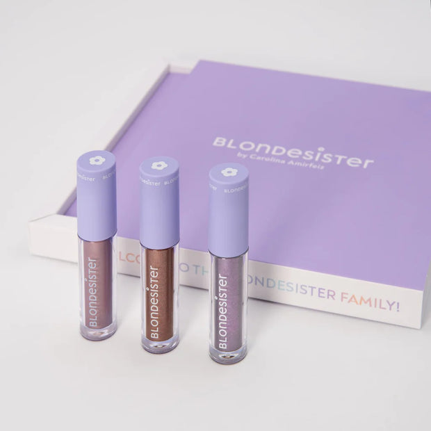 BLONDESISTER skystų šešėlių rinkinys "Mini box" 3x2,5 ml