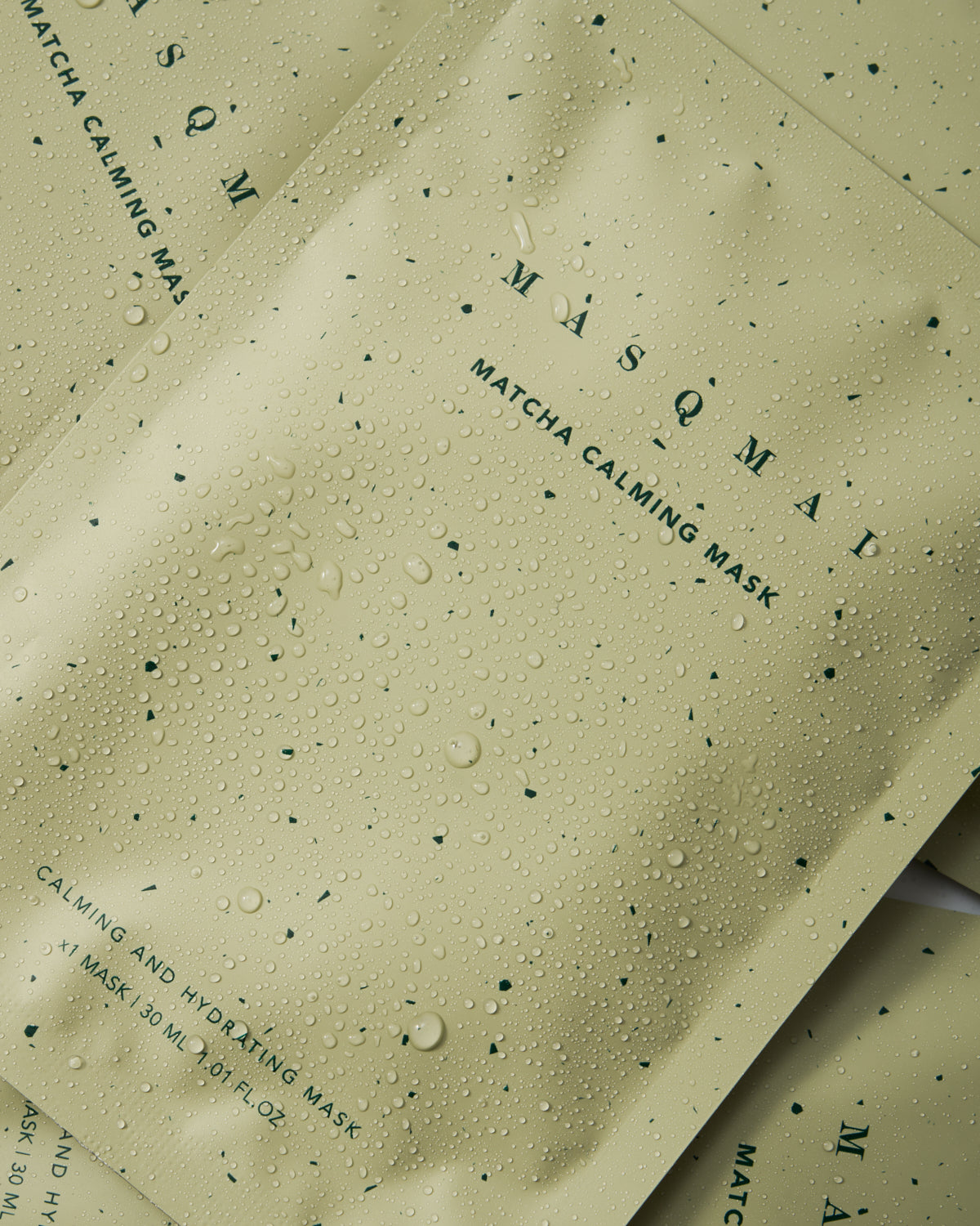 MASQMAI raminanti ir drėkinanti kaukė "Matcha Calming Mask", 4 vnt.