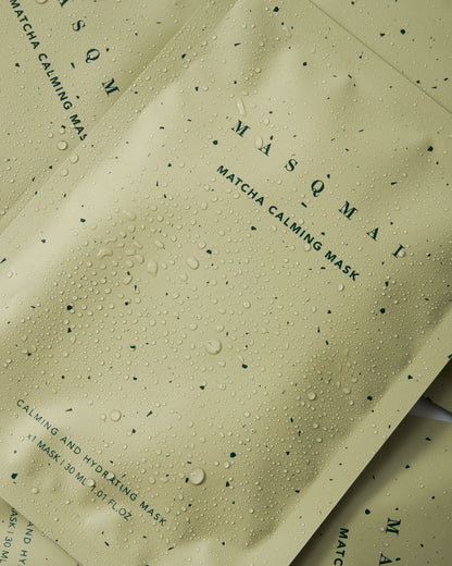 MASQMAI raminanti ir drėkinanti kaukė "Matcha Calming Mask", 4 vnt.
