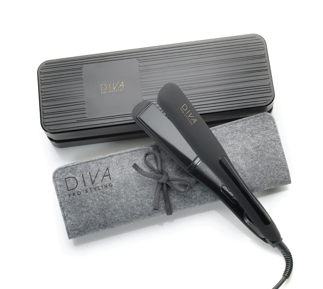 DIVA PRO STYLING Tiesintuvas su platesnėmis plokštelėmis "Wide Digital Styler"