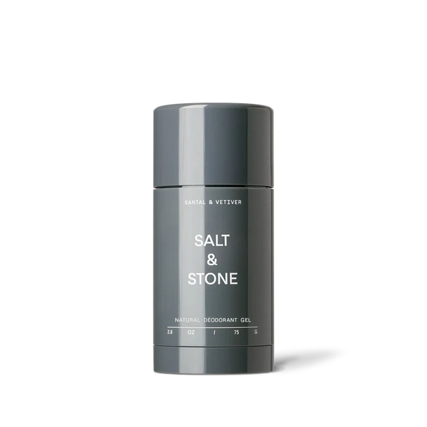 SALT & STONE natūralus gelinis dezodorantas "Santal & Vetiver", 75 g