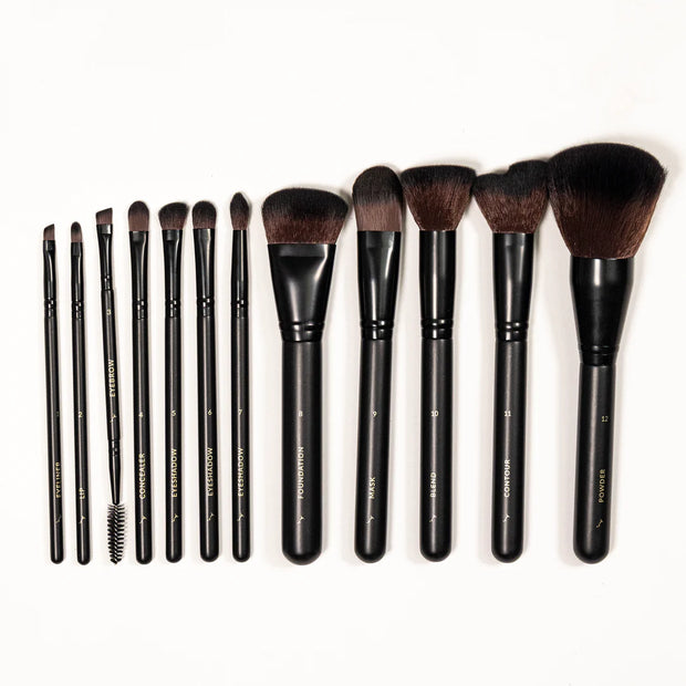 ECO by SONYA vegan makeup brush set, 12 pcs.