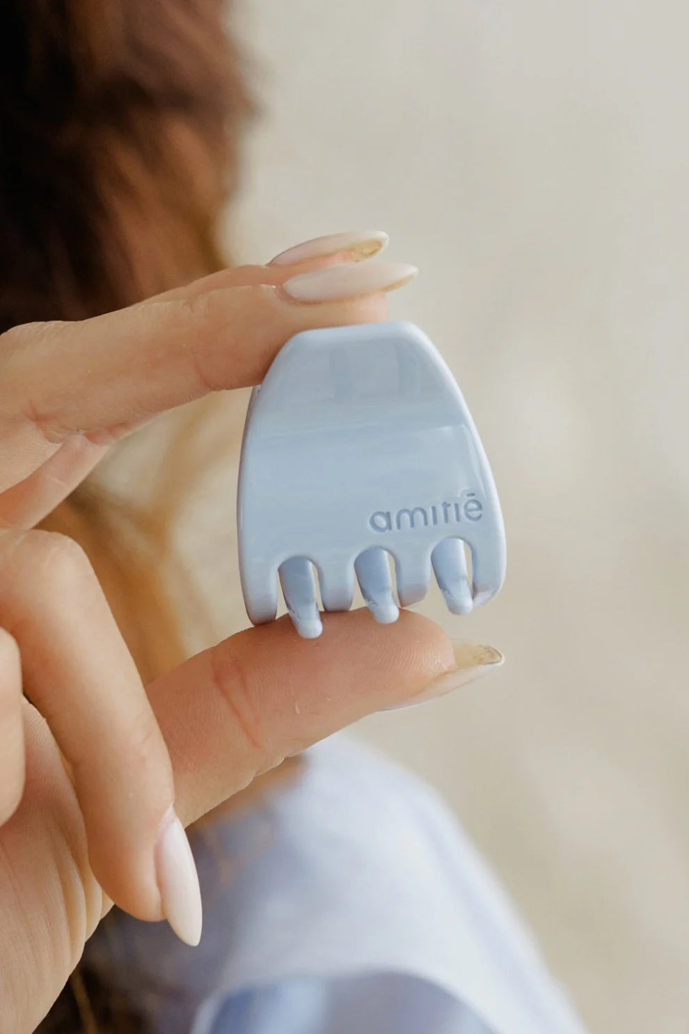 AMITIE Arch plaukų segtukas "Baby Blue" - S dydis