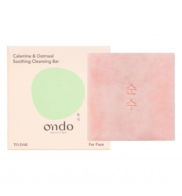 ONDO prausimosi muilas "Calamine & Oatmeal Soothing Cleansing Bar", 70 g