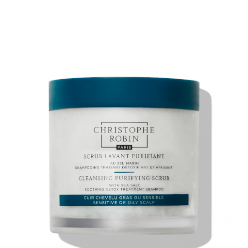 CHRISTOPHE ROBIN scalp scrub with sea salt "Cleansing Purifying Scrub", 250 ml