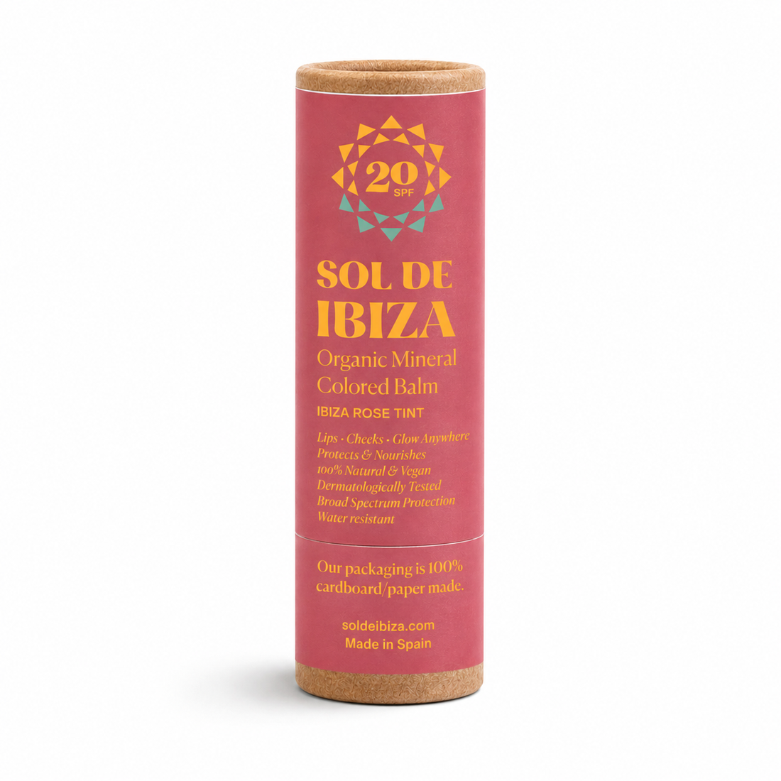 SOL DE IBIZA apsauginis lūpų balzamas su spalva ir SPF 20, 7 g