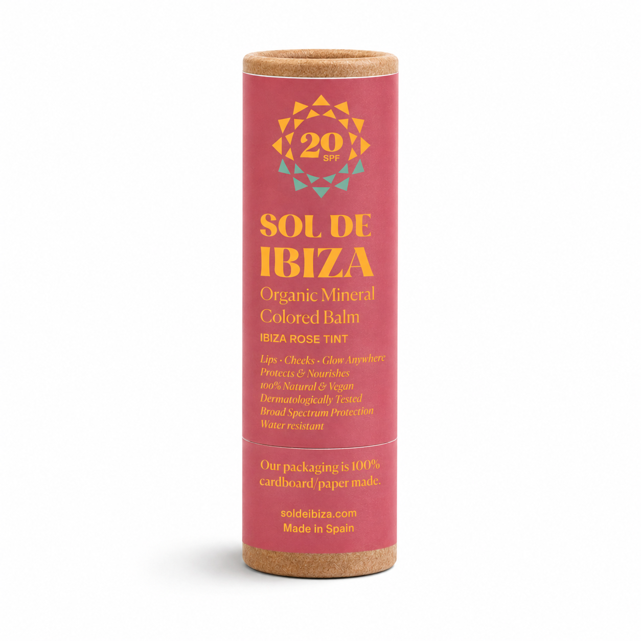 SOL DE IBIZA apsauginis lūpų balzamas su spalva ir SPF 20, 7 g