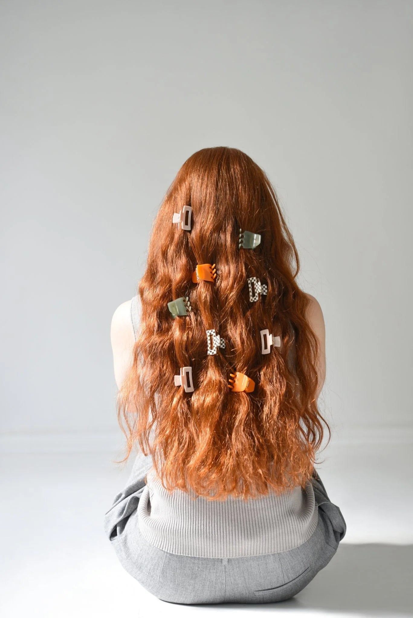 AMITIE hair clip &quot;Mila&quot; - mango crisp