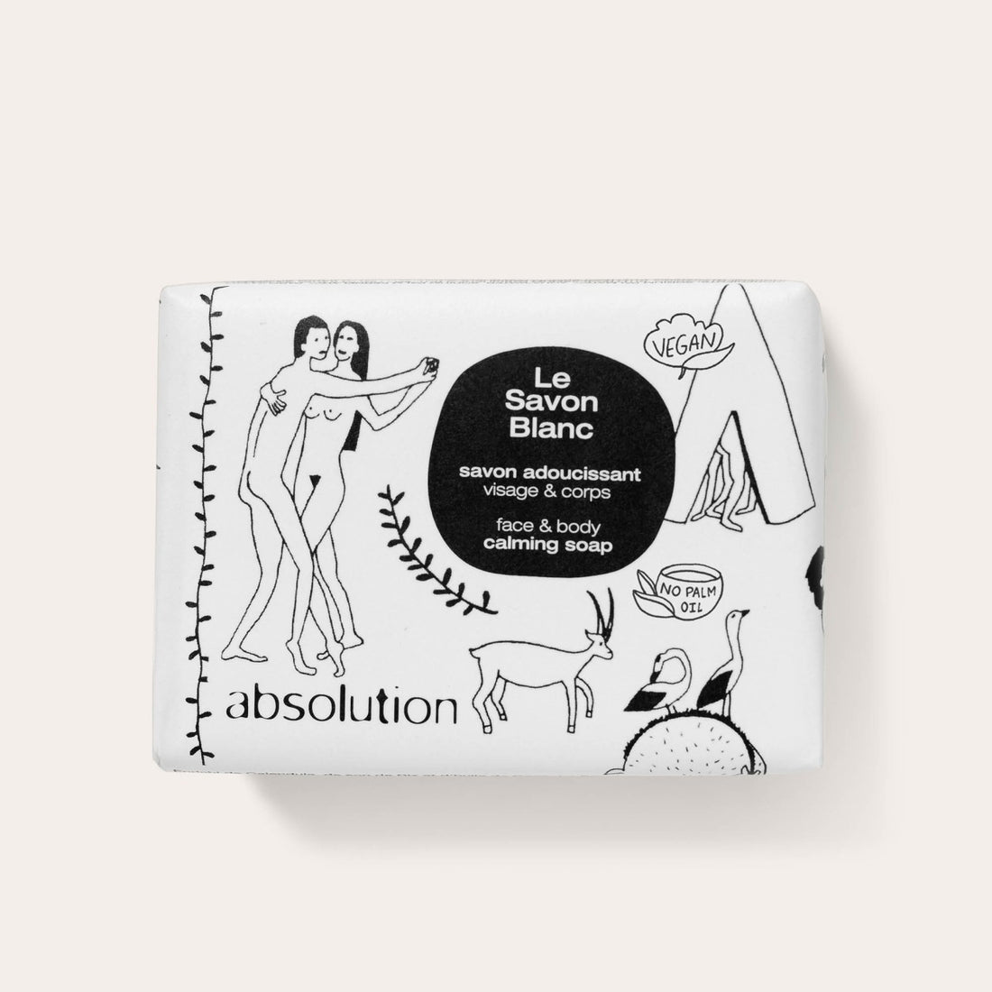 ABSOLUTION face and body soap "Le Savon Blanc", 105 ml