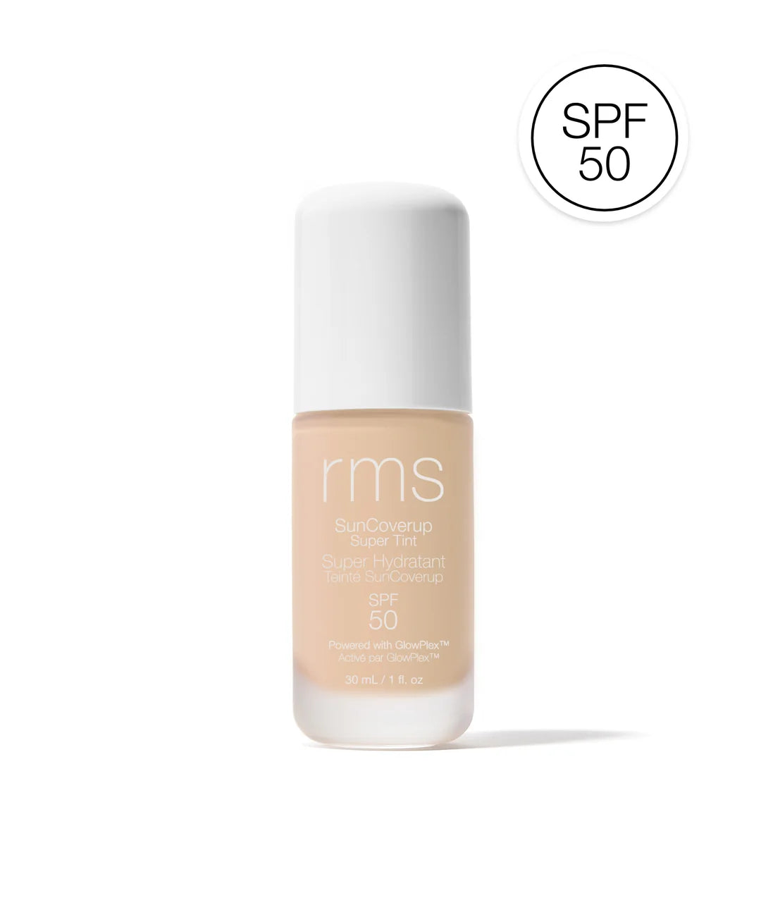 RMS skystas makiažo pagrindas "SunCoverup Super Tint SPF 50", 30 ml