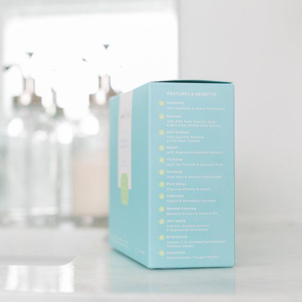 Ling Sparkling Instant DIY O2 Facial Kit rinkinys 10 vnt.