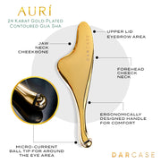 DARCASE Auri - prabangus įrankis Guasha masažui