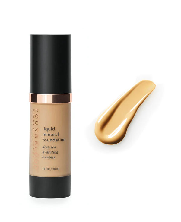 YOUNGBLOOD skystas mineralinis makiažo pagrindas “Liquid Mineral Foundation”, 30 ml