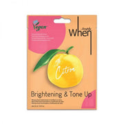 WHEN "Citron" vegan brightening and moisturizing face mask 1 pc.