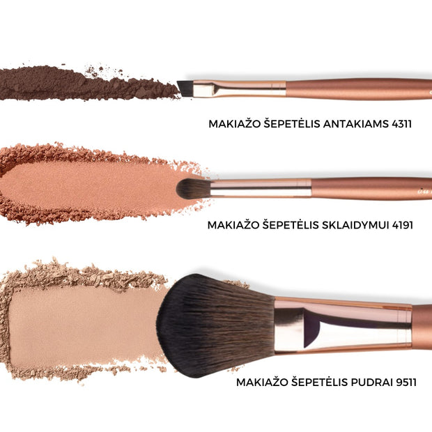 DA VINCI bronze brush set