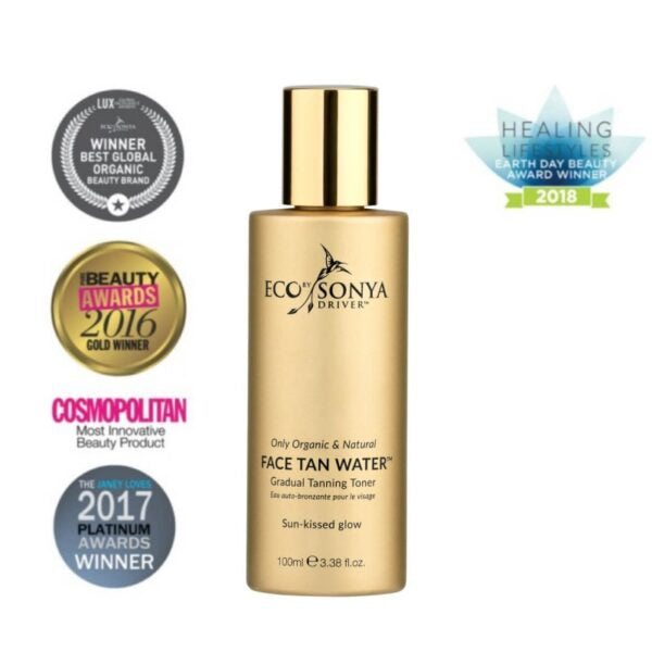 ECO by SONYA savaiminio įdegio vanduo veidui, 100 ml